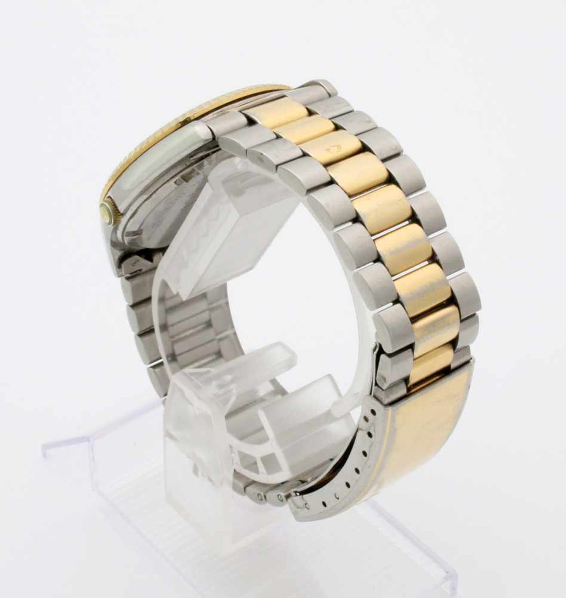 Armbanduhr Seiko Stahl/Gold Day/DateQuarzwerk, Gehäuse Edelstahl, Ø 36 mm, Lünette und Krone - Bild 5 aus 5