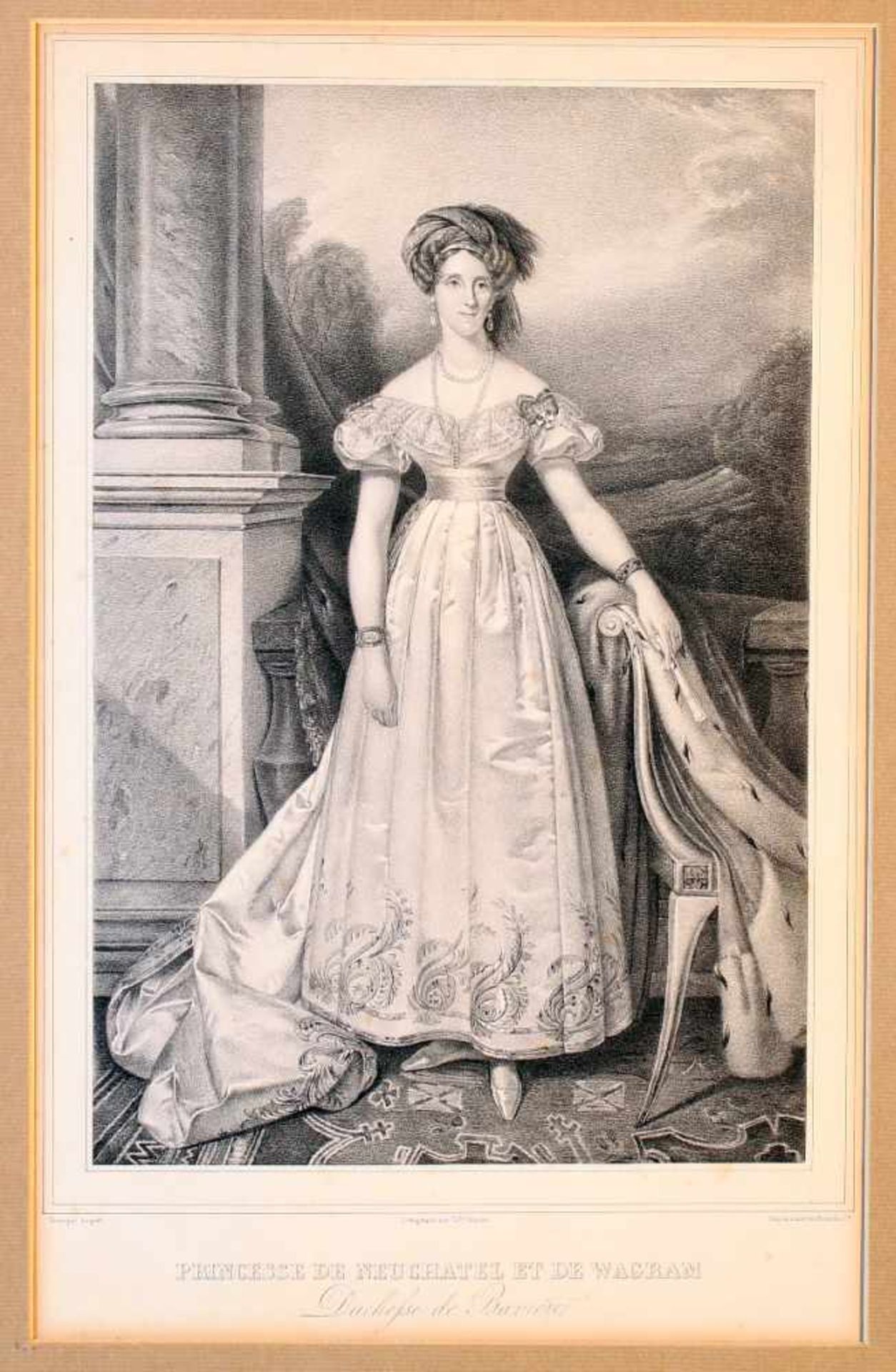 2 Kupferstiche - 18. Jahrhundert & 1 Lithographie um 18301x Portrait Maria-Antoinette - J.F. Le - Bild 2 aus 7