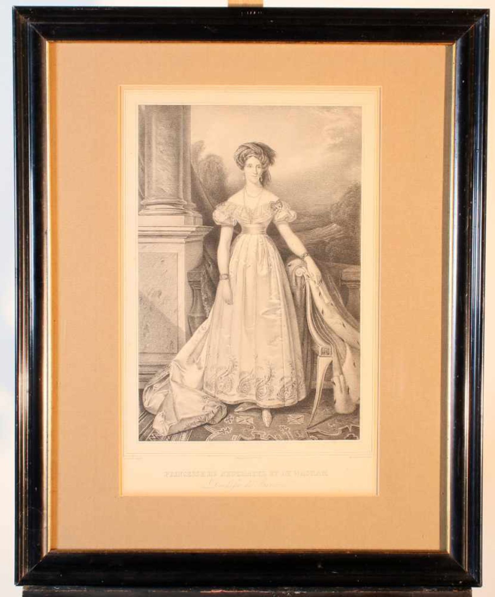 2 Kupferstiche - 18. Jahrhundert & 1 Lithographie um 18301x Portrait Maria-Antoinette - J.F. Le - Bild 3 aus 7