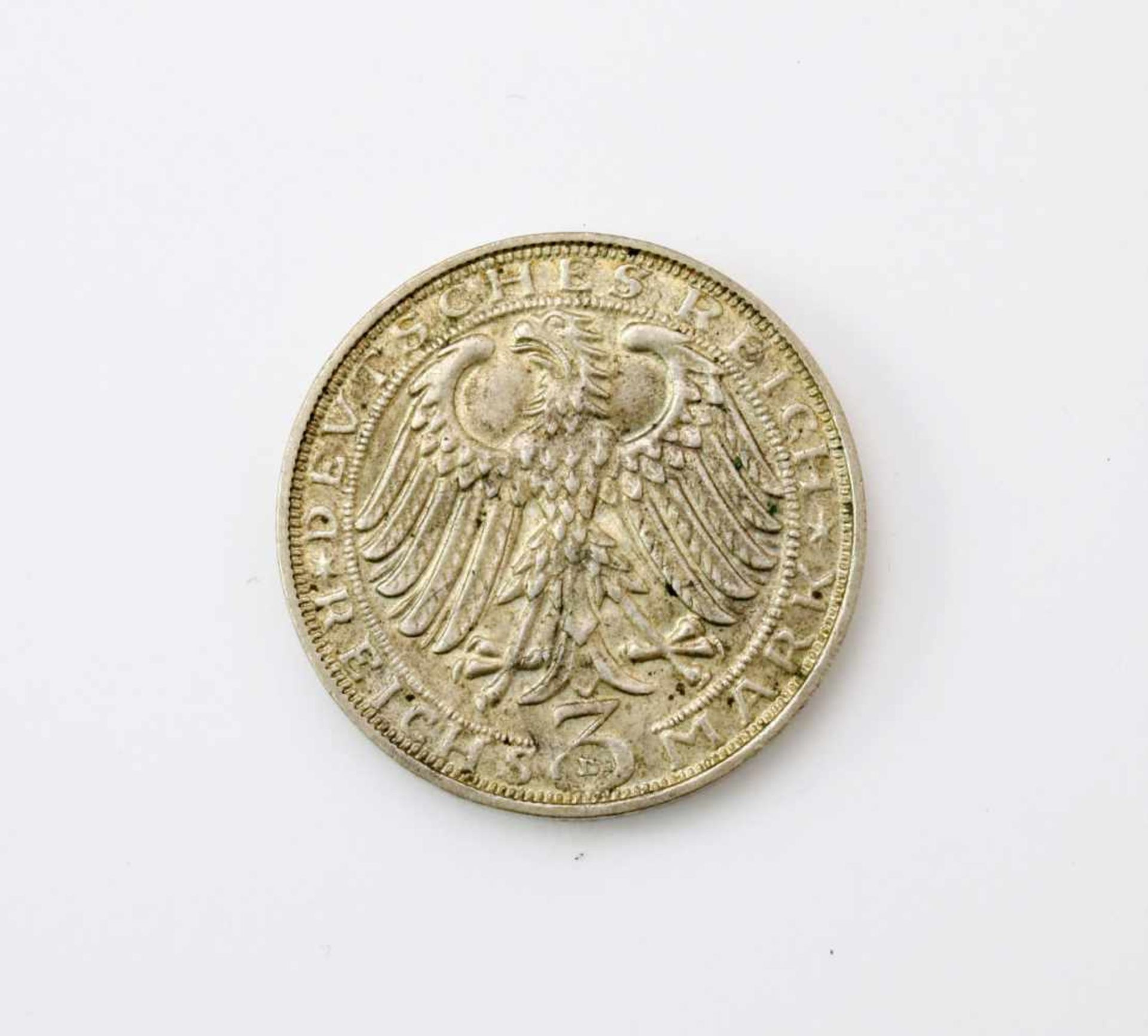 3 Reichsmark "Dürer" 1928Silbermünze, vorzügliche Erhaltung, D. - Bild 2 aus 2