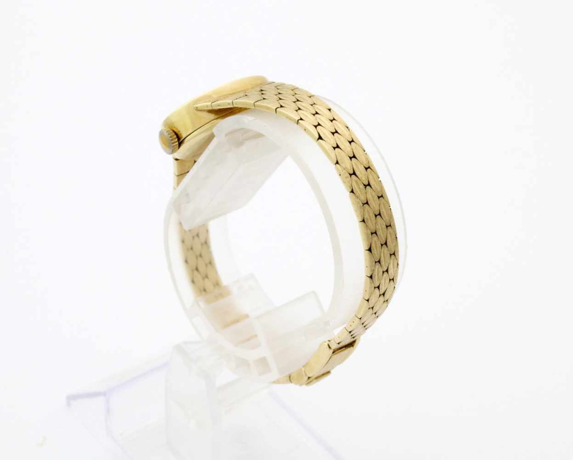 Goldene Damen-Armbanduhr - CertinaHandaufzugswerk, ovales Gehäuse GG 585, Maße: 18 x 21 mm, - Bild 7 aus 7