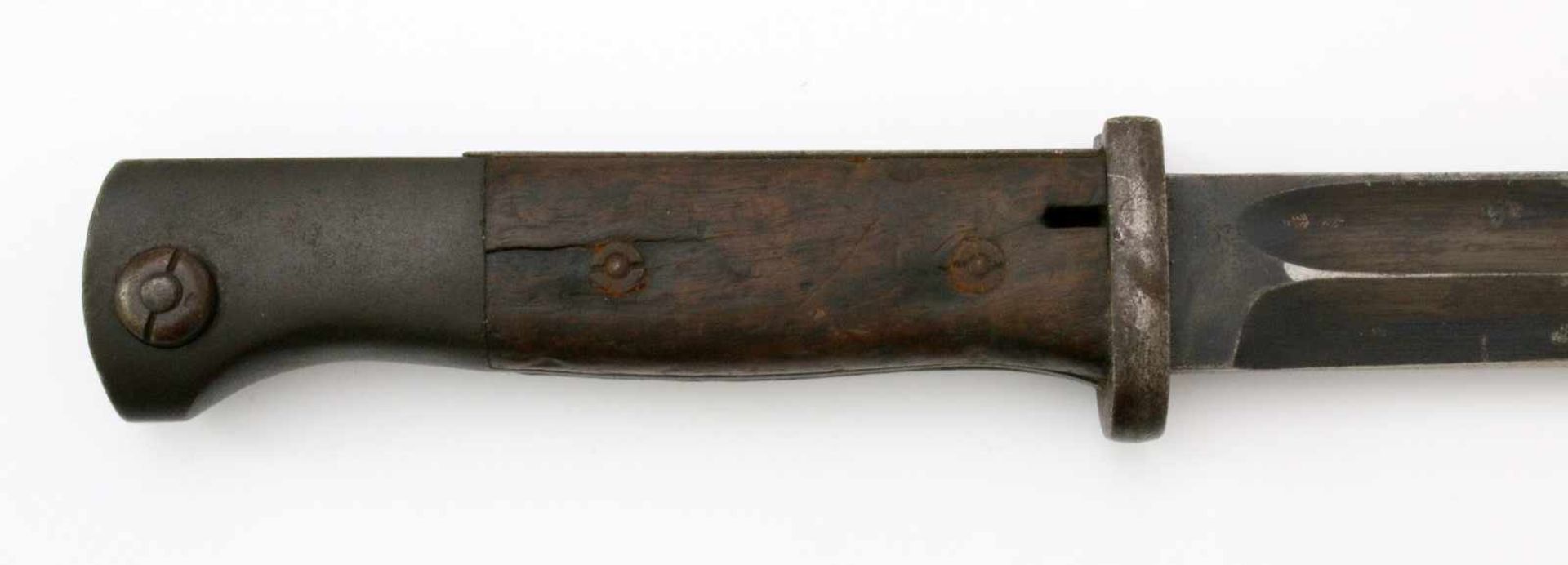 Deutsches Reich / 3. Reich - Seitengewehr M1884/98 3. ModellGekehlte Rückenklinge, feldmäßig - Bild 3 aus 4