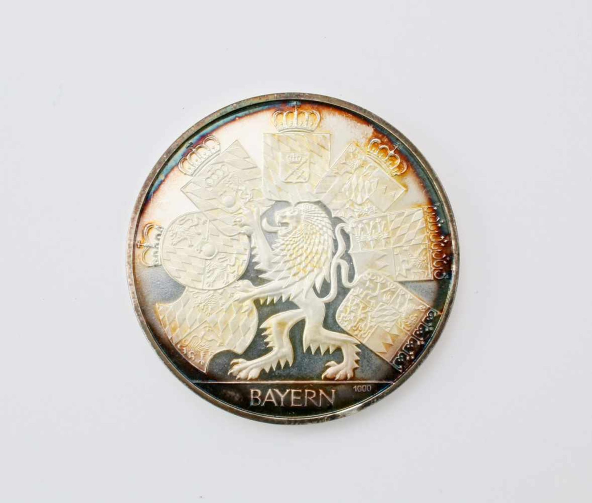 14 Silbermünzen und Medaillen 19. & 20. JahrhundertLouis Philippe 5 Franc 1845; 1 Sol Peru 1865; 500 - Image 5 of 5