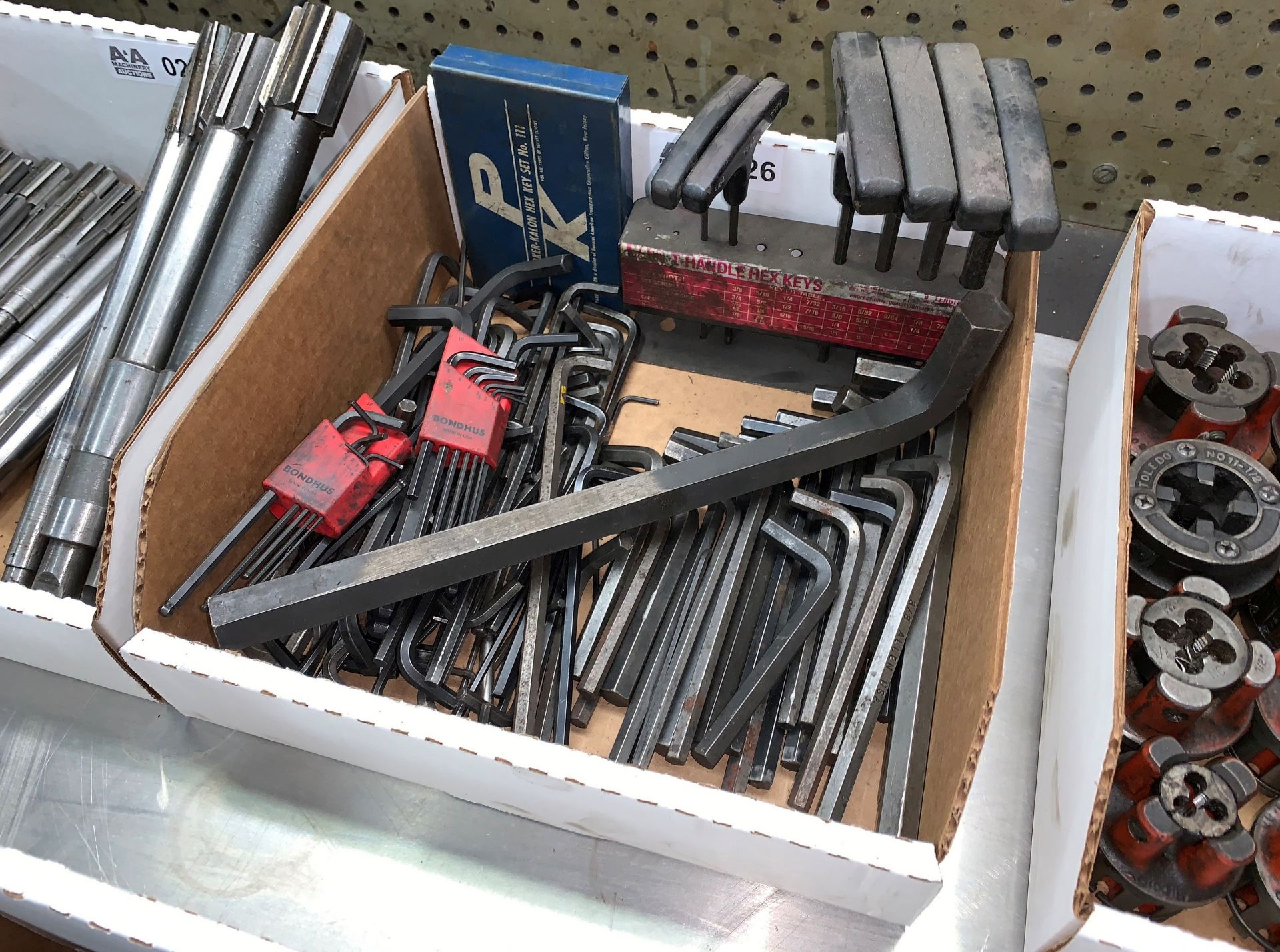 Box with Various Size Allen Wrenches (Buyer is Responsible for ALL Packaging, Palletizing,