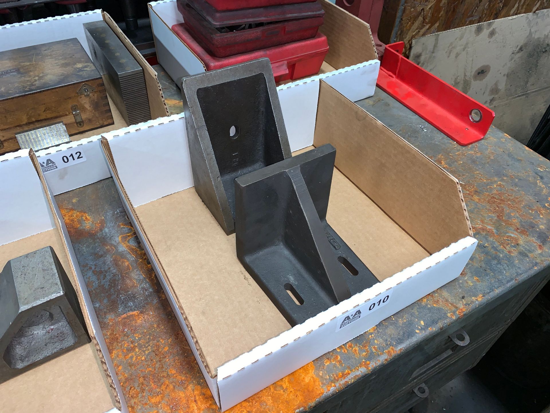 Qty of (2) Angle Plates (Buyer is Responsible for ALL Packaging, Palletizing, Crating, Securing