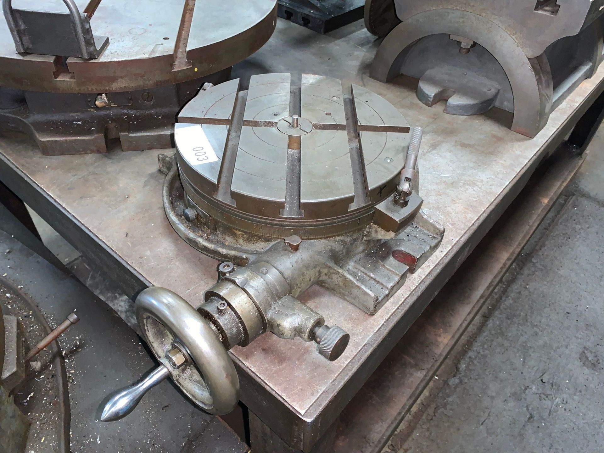 Heavy Duty Precision Horizontal Rotary Table, 10"Diameter, T-Slots (Buyer is Responsible for ALL