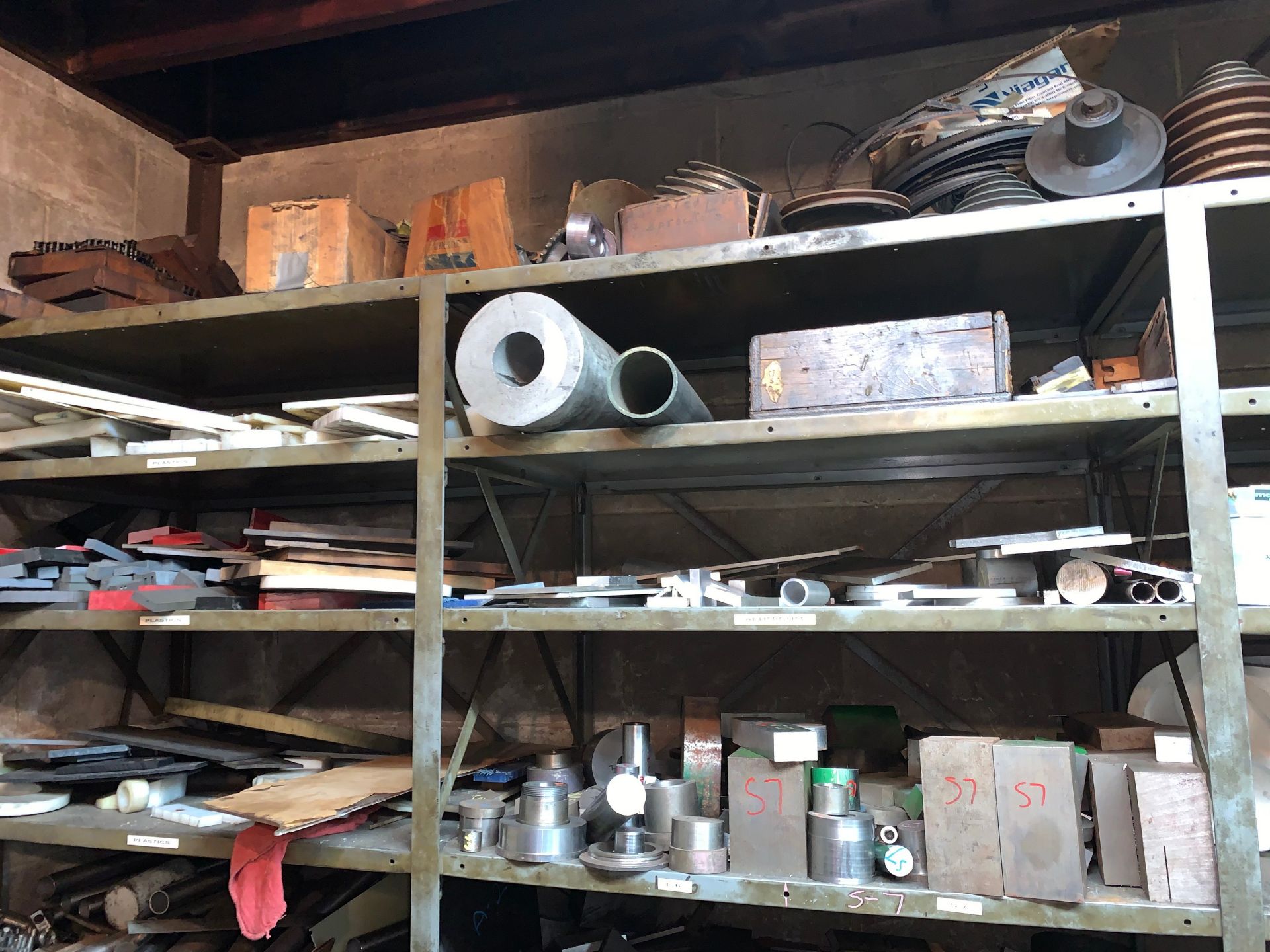 Contens on the Shelving in the Store Room including Metal Stock, Tooling, Bearings, Thread Gauges, - Image 6 of 8