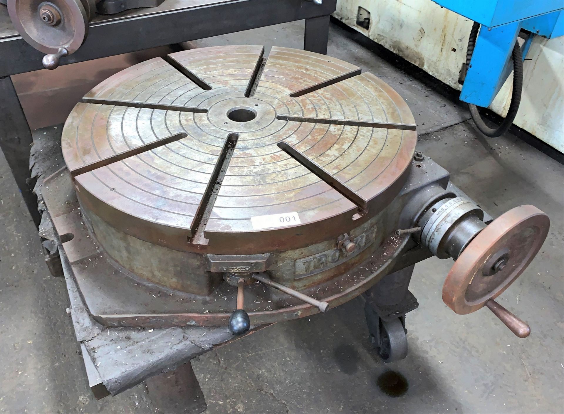 Troyke Mdl. R-25 Heavy Duty Precision Horizontal Rotary Table, 25"Diameter, T-Slots (Buyer is