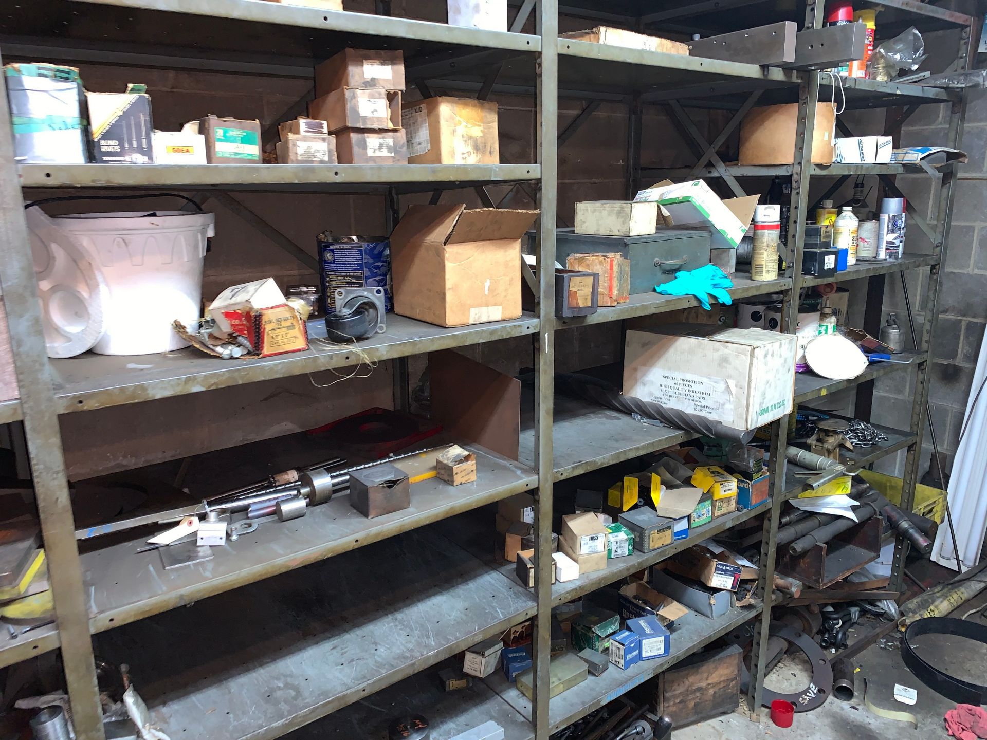 Contens on the Shelving in the Store Room including Metal Stock, Tooling, Bearings, Thread Gauges, - Image 8 of 8