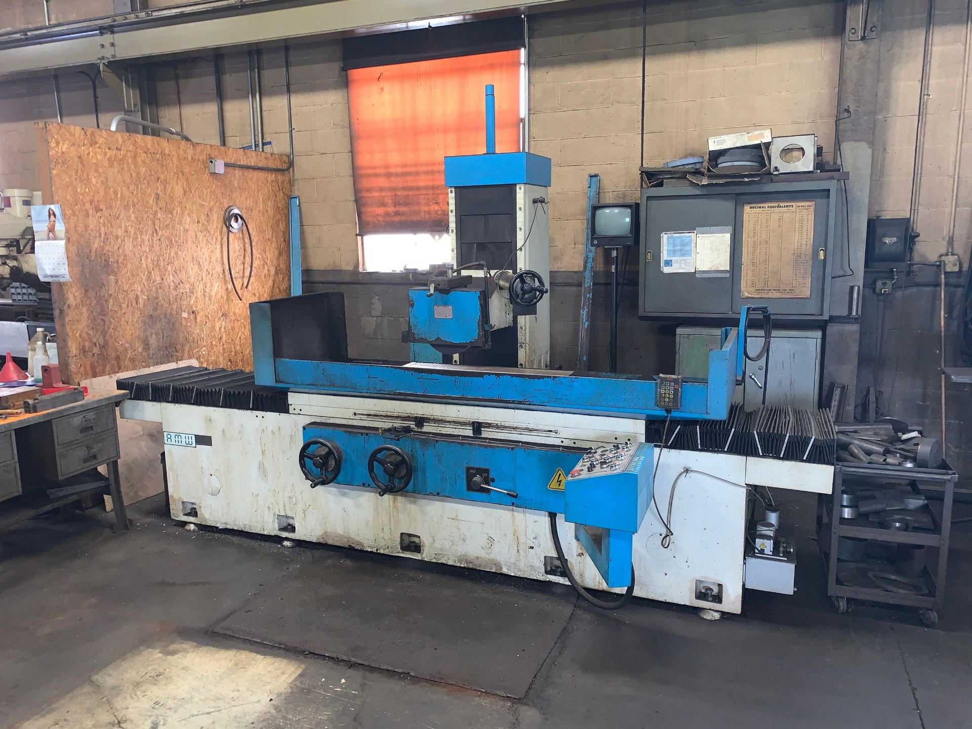 AMW Mdl. GS-G5010AHR Hydraulic Surface Grinder with 20" x 40" Electromagnetic Chuck, 46"