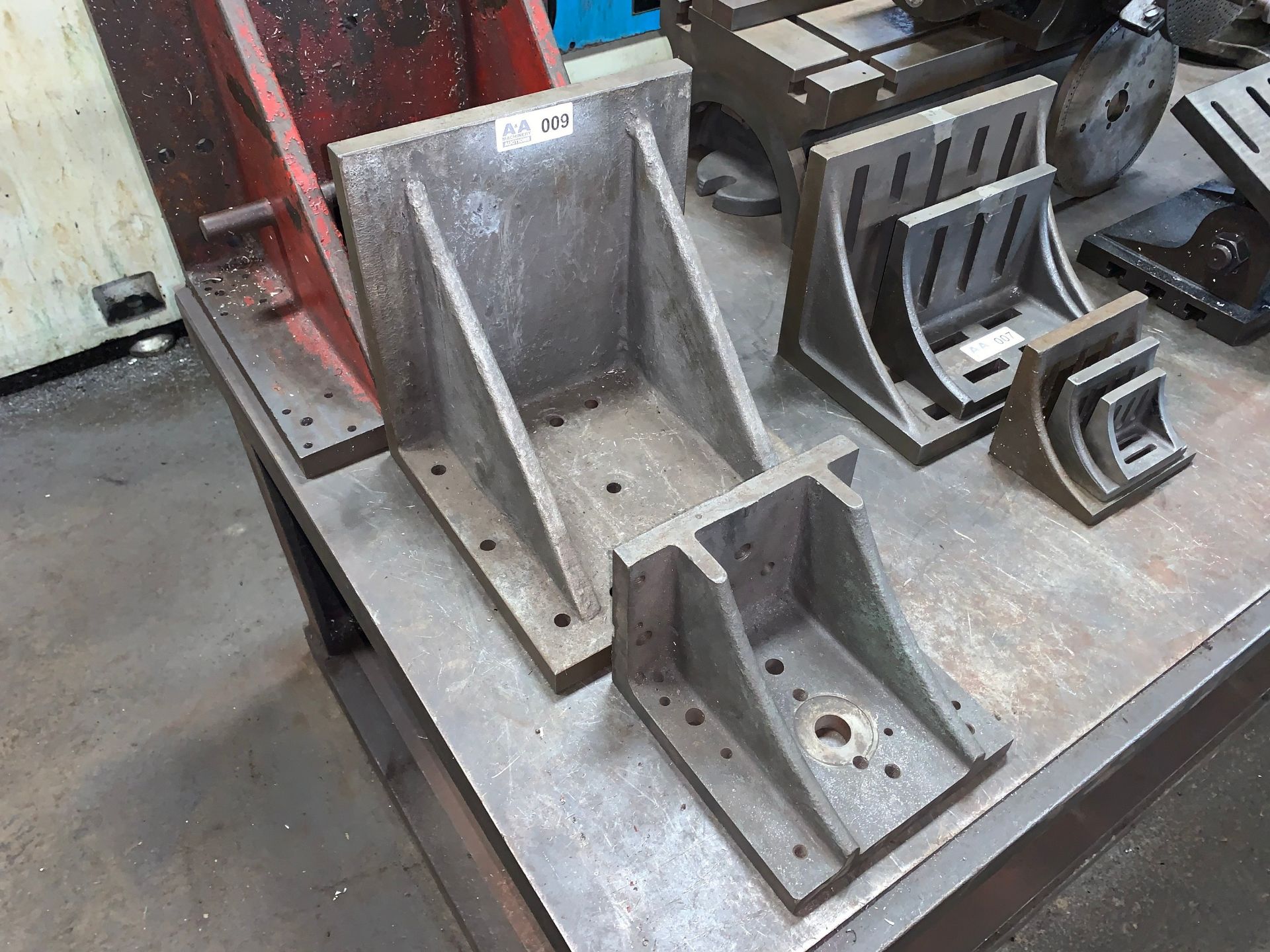 Qty of (2) Angle Plates including 12" x 12" x 12" and 8" x 8" x 6" (Buyer is Responsible for ALL