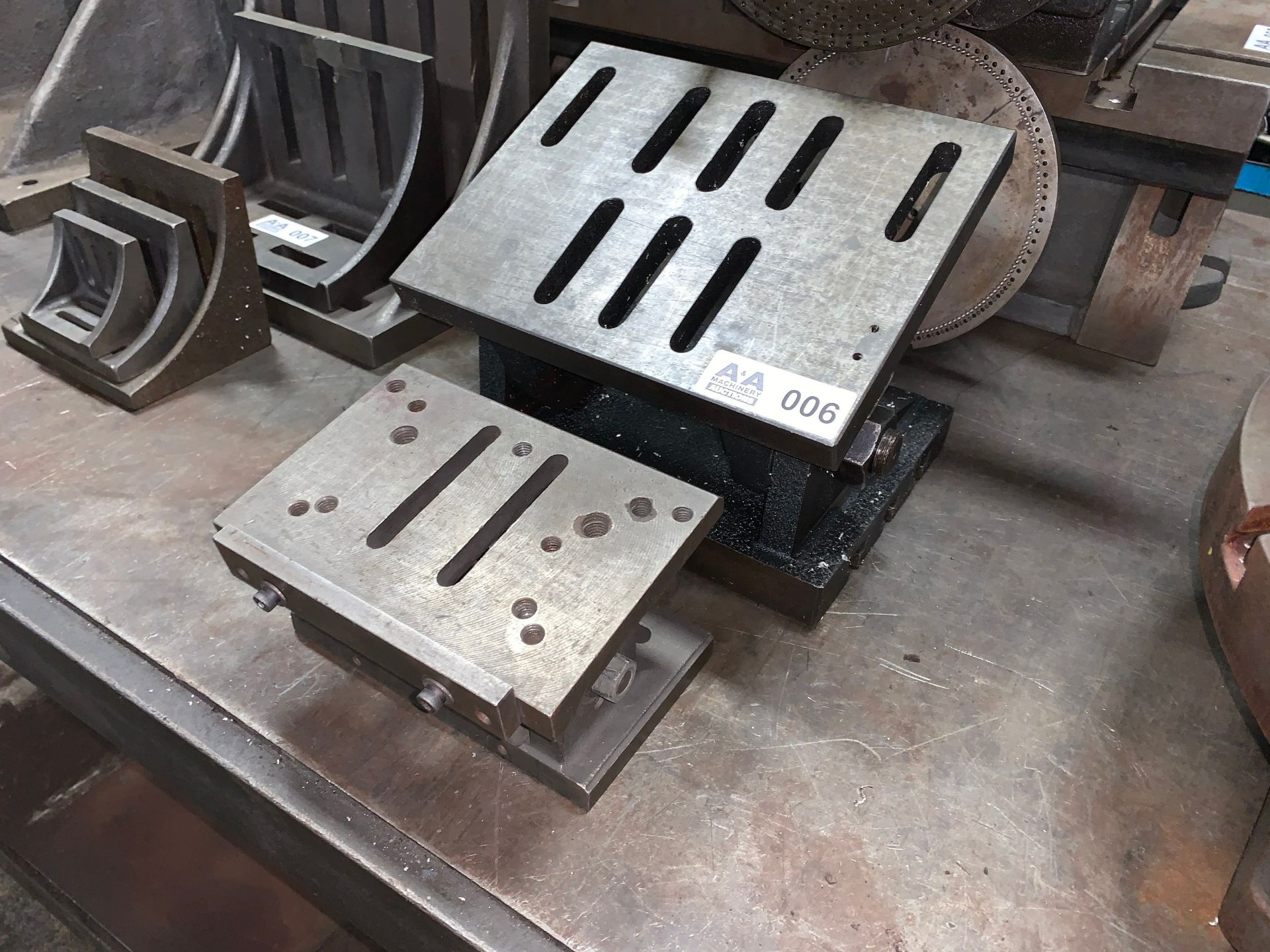 Qty of (2) Adjustable Tilting Angle Plates (Buyer is Responsible for ALL Packaging, Palletizing, - Image 2 of 2