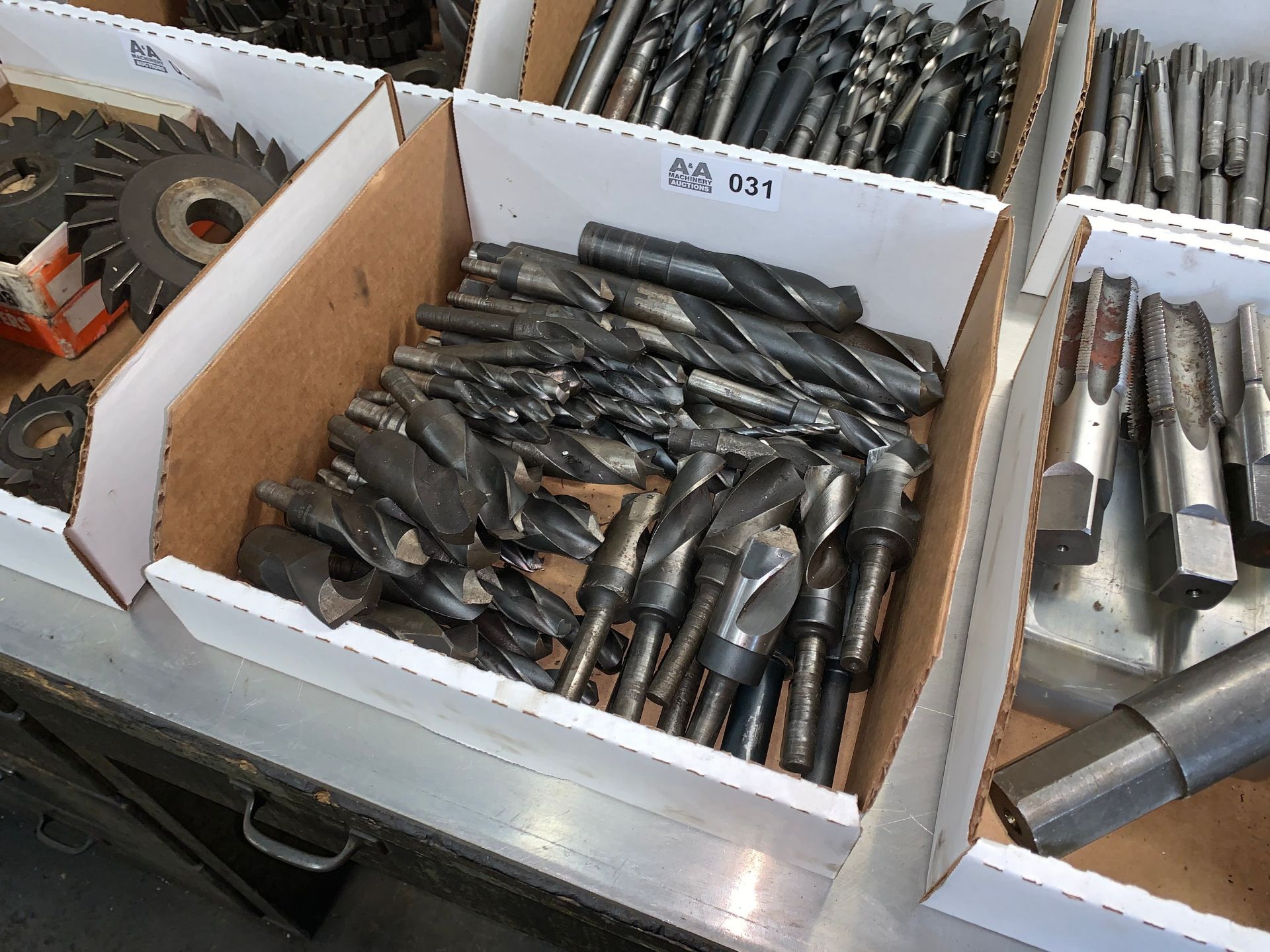 Box with Various Size Drill Bits (Buyer is Responsible for ALL Packaging, Palletizing, Crating,