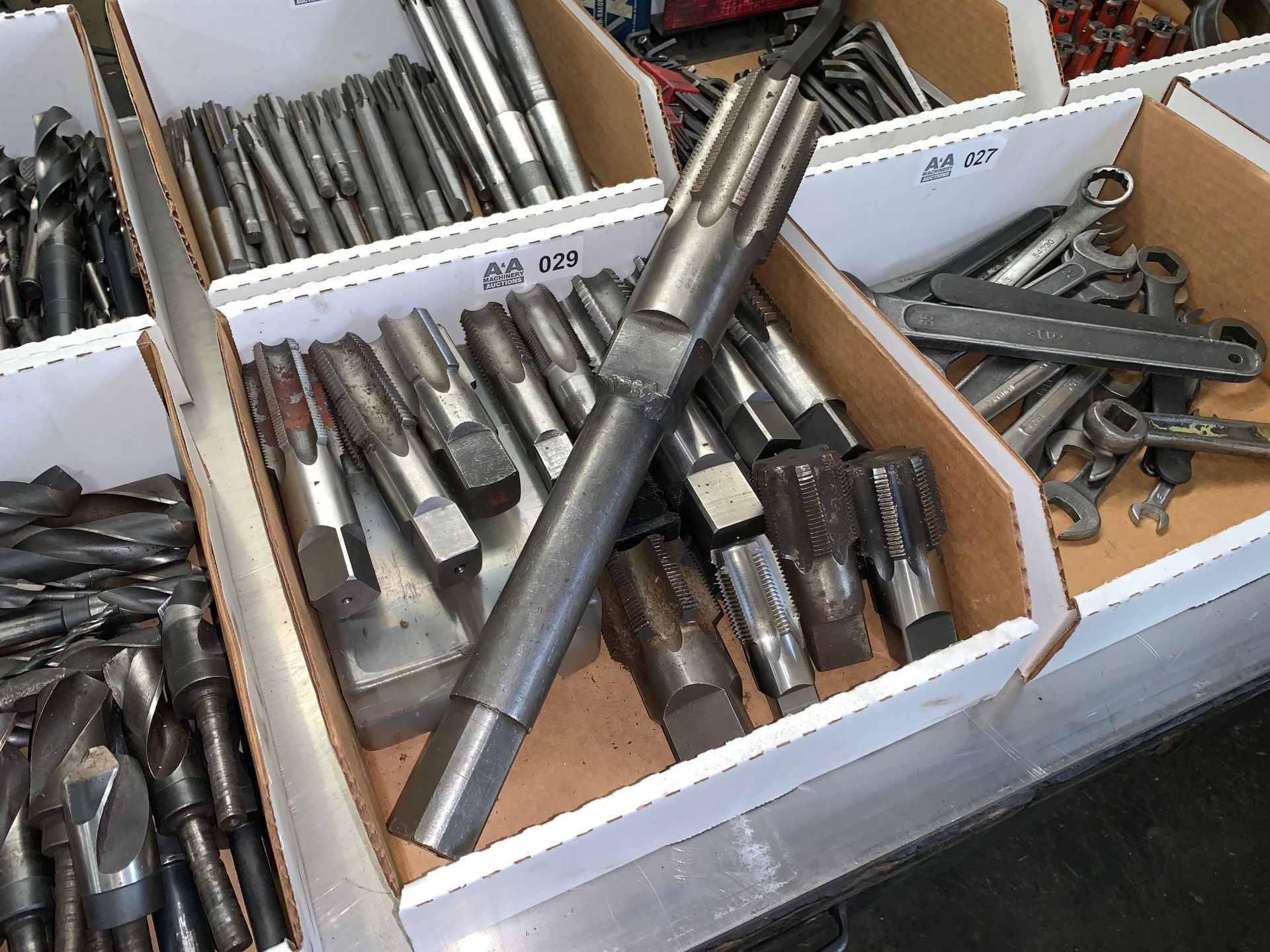 Box with Various Size Hand Taps (Buyer is Responsible for ALL Packaging, Palletizing, Crating,