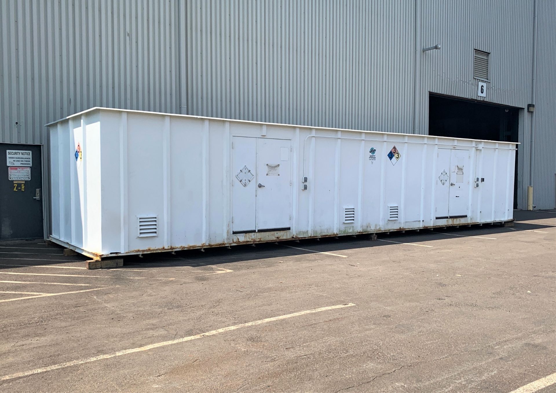 Chemical Storage Container, Outside Dimensions 45'-4"L x 11'-3"W x 8'-8"T (Located in Morrisville,