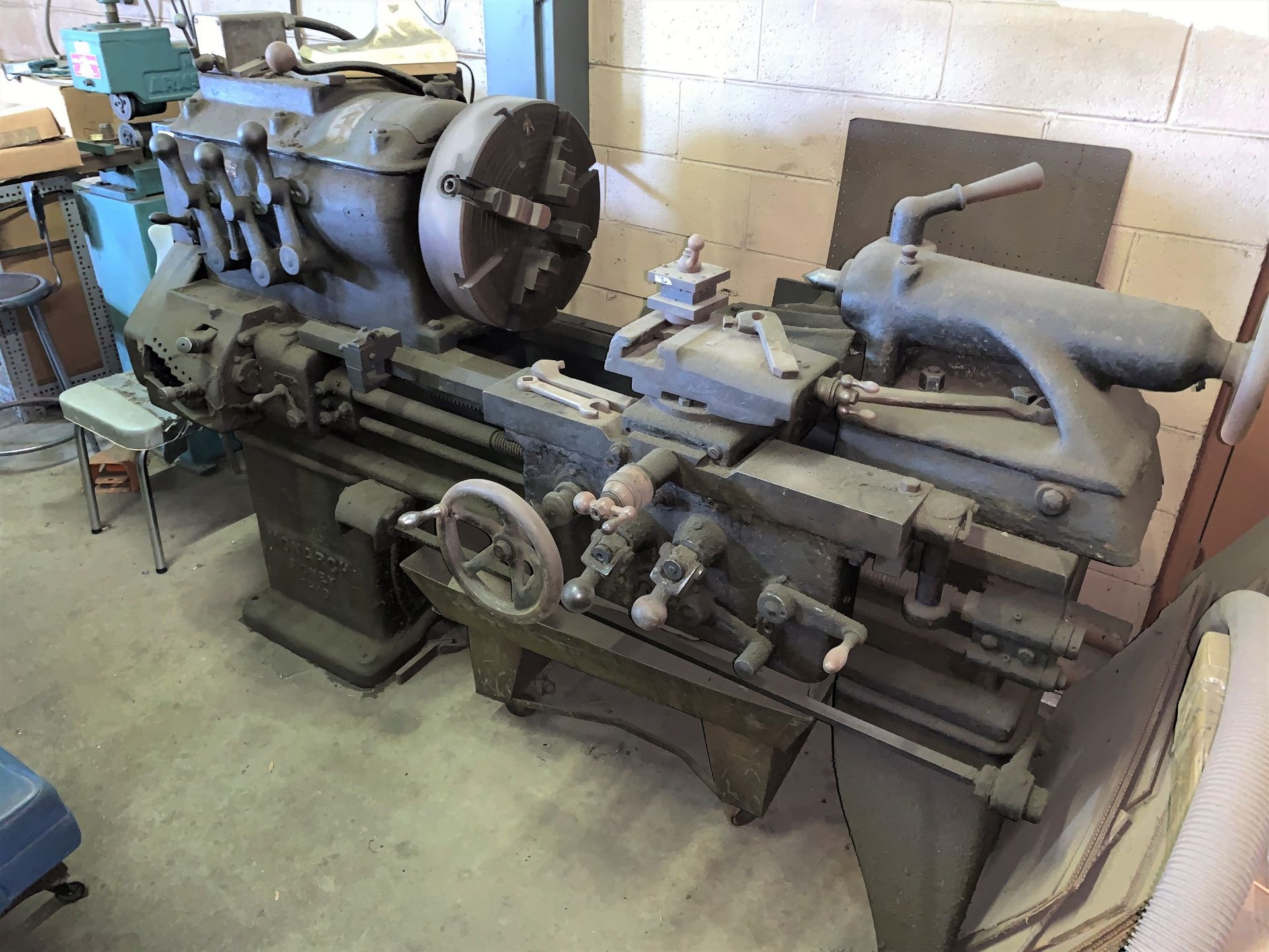 Monarch Lathe, 21"Diameter Swing, 24" Between Centers, Carriage, Tail Stock, 16"Diameter 4-Jaw Chuck - Image 2 of 6