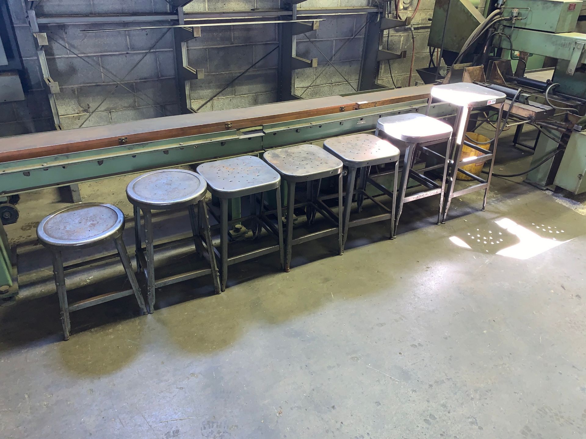 Lot with (7) Metal Stools (Located in Levittown, PA Facility)