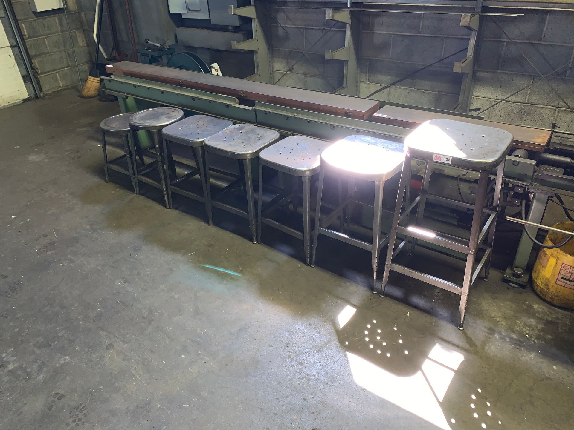 Lot with (7) Metal Stools (Located in Levittown, PA Facility) - Image 2 of 2