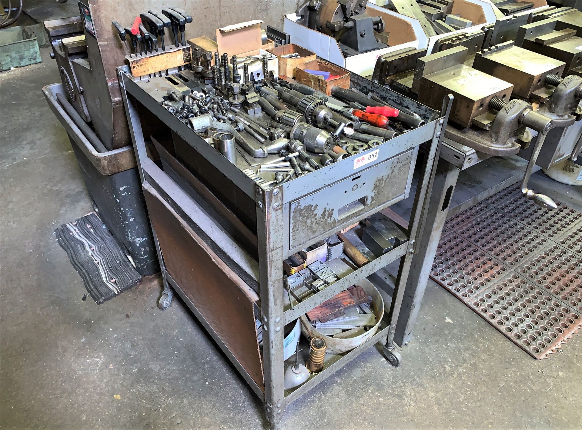 Metal Cart with a Large Quantity of Mill Tooling (Located in Levittown, PA Facility)