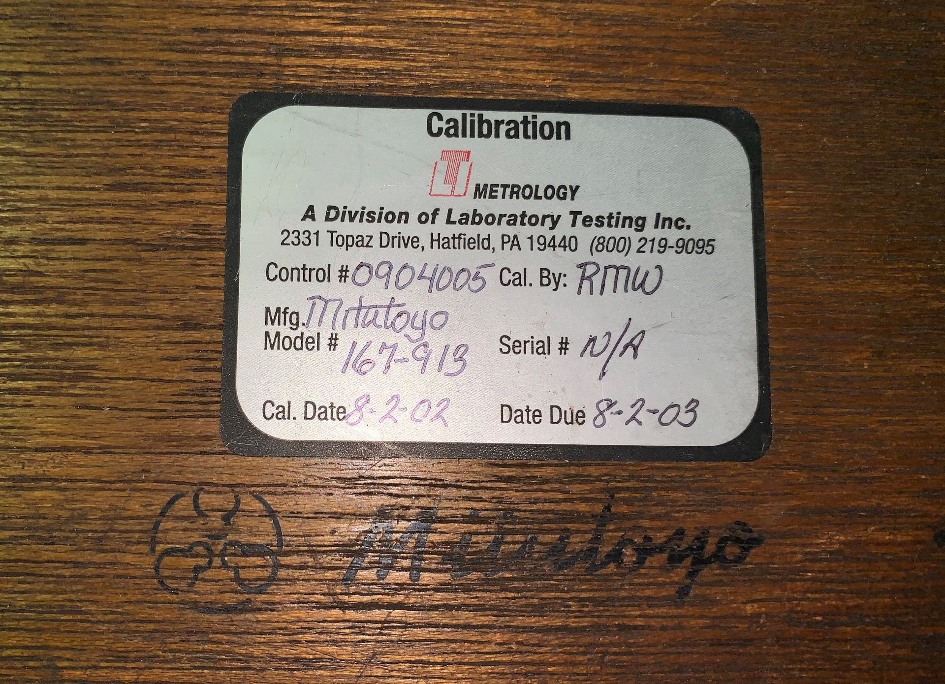 Set of Mitutoyo Standards from 0.9999" to 14" Capacity (Located in Levittown, PA Facility) - Image 2 of 2