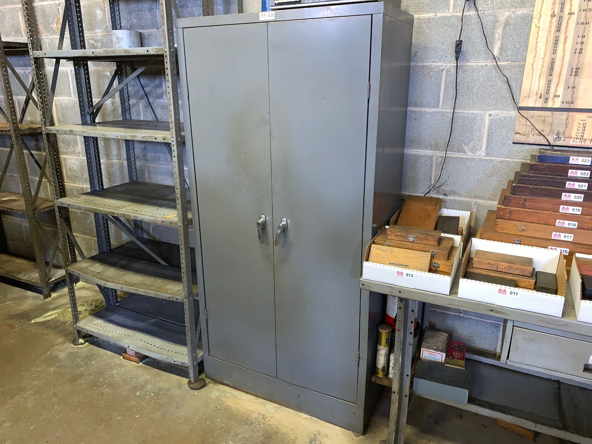 Metal 2-Door Storage Cabinet, 36" x 18" x 72"T (Located in Levittown, PA Facility)