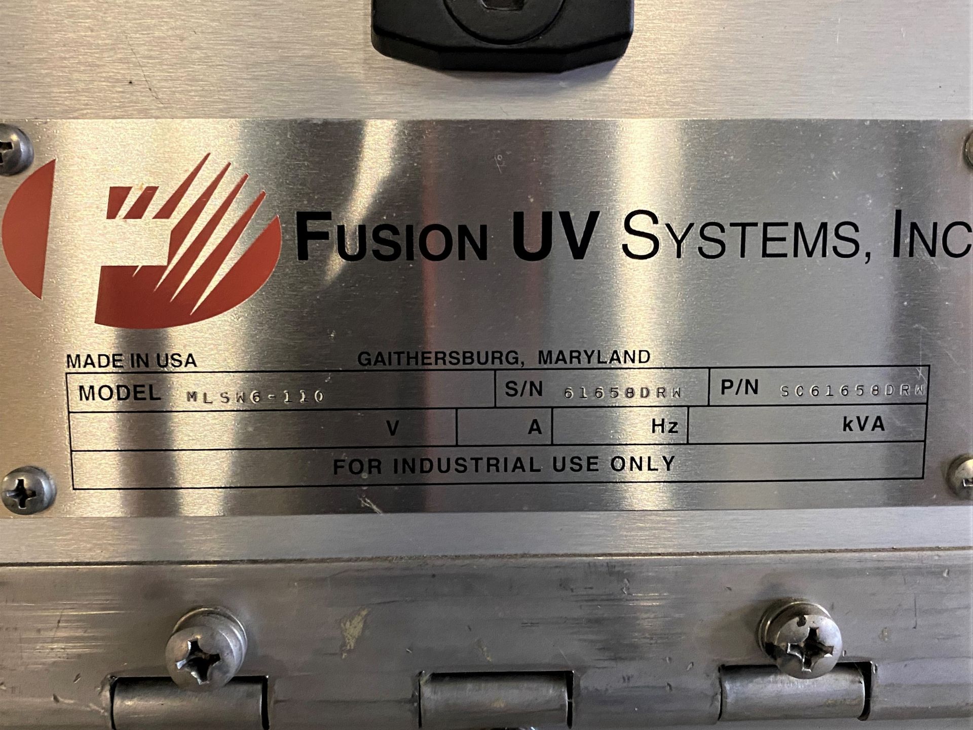 Fusion UV Systems Mdl. MLSW6-110 with Reels - Image 2 of 2
