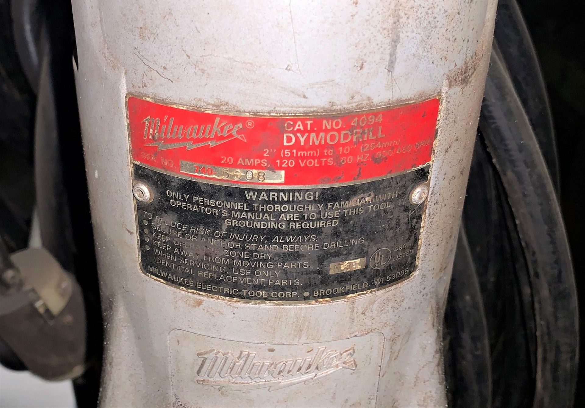 Milwaukee Diamond Head Coring Dymo Drill - Image 4 of 5