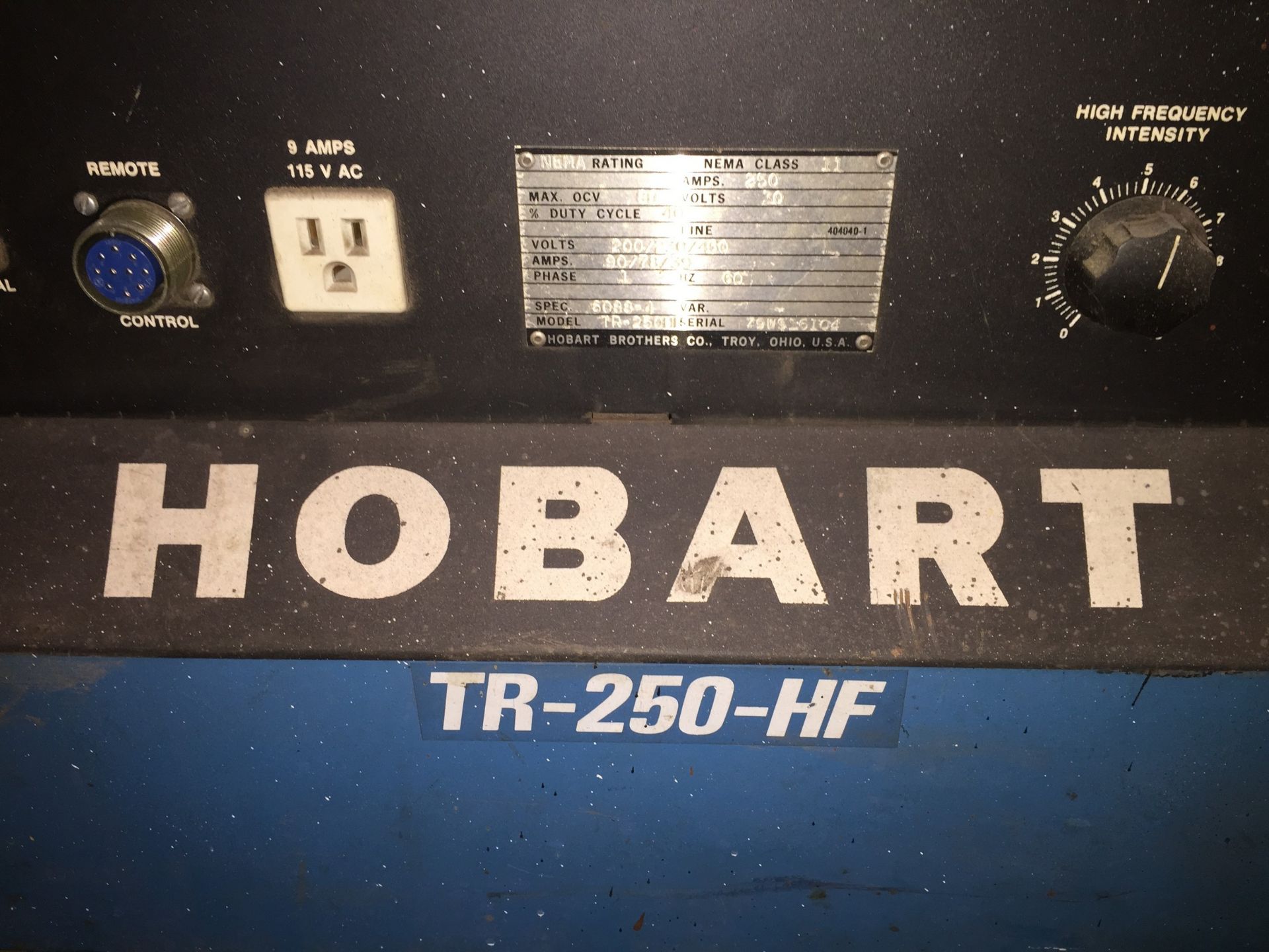 Hobart Mdl. TR-250HF Arc Welder - Image 5 of 7