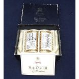 Boxed Spode Millenium collection Guttenburg bible, Ltd edition paperweight, together with a B/W