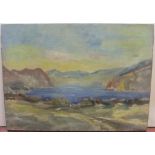 Vernon Wethered (1865-1952) 1923 oil on canvas, Ennerdale , unframed 51 x 72 cm Good condition for
