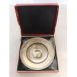 Cunard, R.M.J Caronia, boxed vintage Armada presentation dish, compete with original papers 12 cm