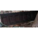 Huge Victorian solid oak panelling, 1 solid piece with 8 panels. Approx 360 x 87 cm The item is kept