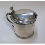 Antique British silver mustard pot 9 cm high, 135 grams No inner
