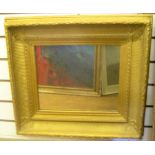 Quality, antique mirror with gilt gesso frame Mirror size is 26 x 34 cm The frame is in superb,