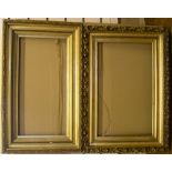 2 old gilt frames The internal dimensions are 32 x 52 cm and 26 x 51 cm Both in good overall