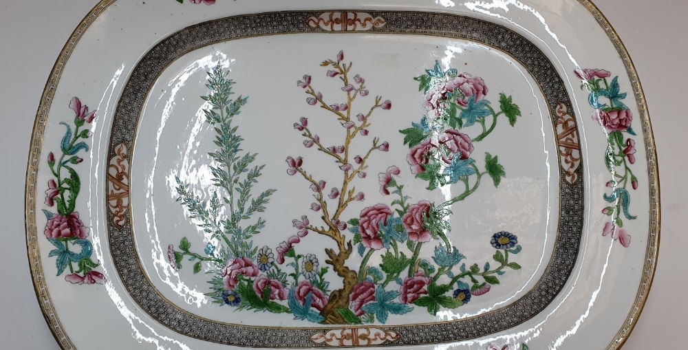 Very large Victorian over-sized meat plate, unmarked 44 x 56 cm The plate is in superb condition, - Image 2 of 2