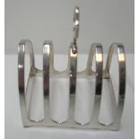 1947 Birmingham silver 4 part toast-rack Approx 60 grams, 8 cm long