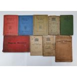9 British 1940s/50s British medical pamphlets & genuine British Poisons Register