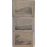 3 Joseph Farington (1747-1821) pencil drawings of Lake district scenes, signed and inscribed, all