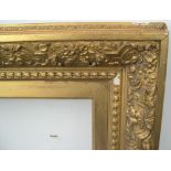 Large Victorian gesso frame, Internal measurements are - 51 x 79 cm
