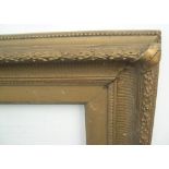 1 large Victorian gilt gesso frame, Internal measurements are - 46 x 66 cm