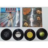 Original Elvis LP, original Beatles "Rubber Soul" LP and 4 old singles