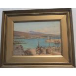 Donald Kendall, early 20thC watercolour "Estuary at low tide", signed, original gilt frame 24 x 34