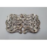 Antique hallmarked silver nurses belt buckle