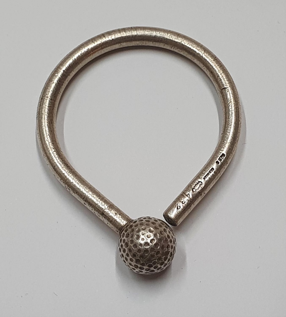 Georg Jensen silver "golf" key-ring