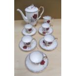 Royal Stafford 12 Piece Bone China tea set to include 5 cups and saucers, tea pot & milk jug