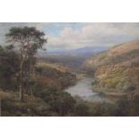 William Lakin TURNER (1867-1936) oil on canvas, "The Eden Valley" signed, in original gilt frame