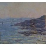 Franklin WHITE (1892-1975) oil "Rocky coastal scene", studio stamped & framed, Provenance - Ex-