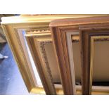 3 largish 20thC wood frames, inner 73 x 55 cm & 48 x 72 etc