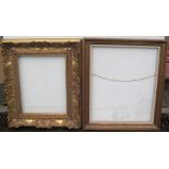 2 medium sized mid/late 20thC quality frames, 1 wooden, Internal measurements are - 61 x 52 cm &